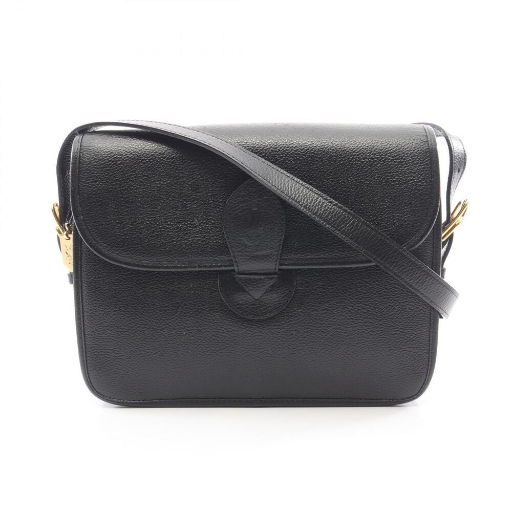 Saint Laurent Yves classic flap closure debossed YSL logo tab